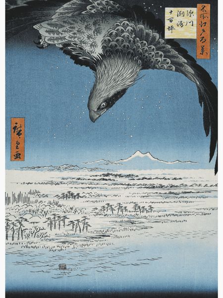 Jumantsubo vlakte te Susaki bij Fukagawa Poster