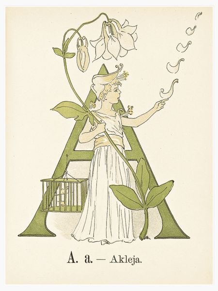 Prinsarnes blomsteralfabet - A Poster