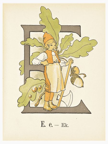 Prinsarnes blomsteralfabet - E Poster