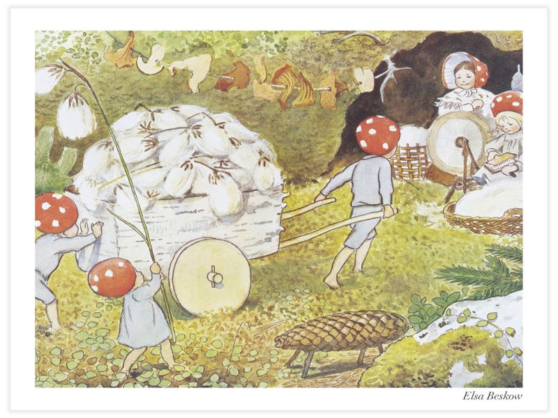 Stora lass av ängsull Poster